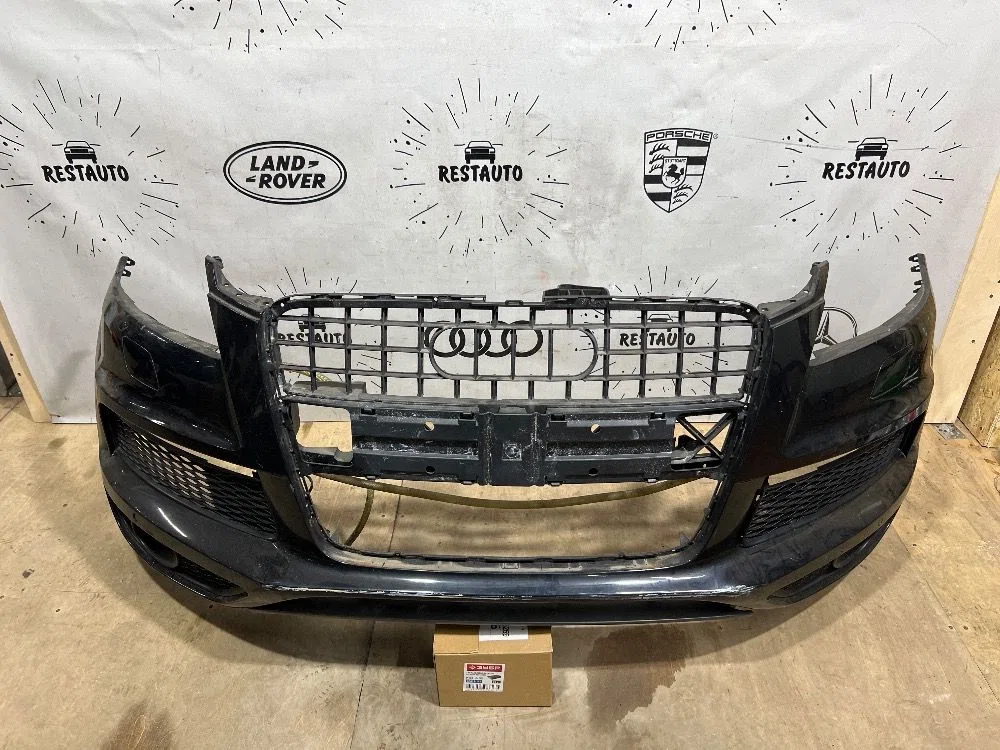 Бампер передний Audi Q7 4L рестайлинг (2009—2015), фото 1