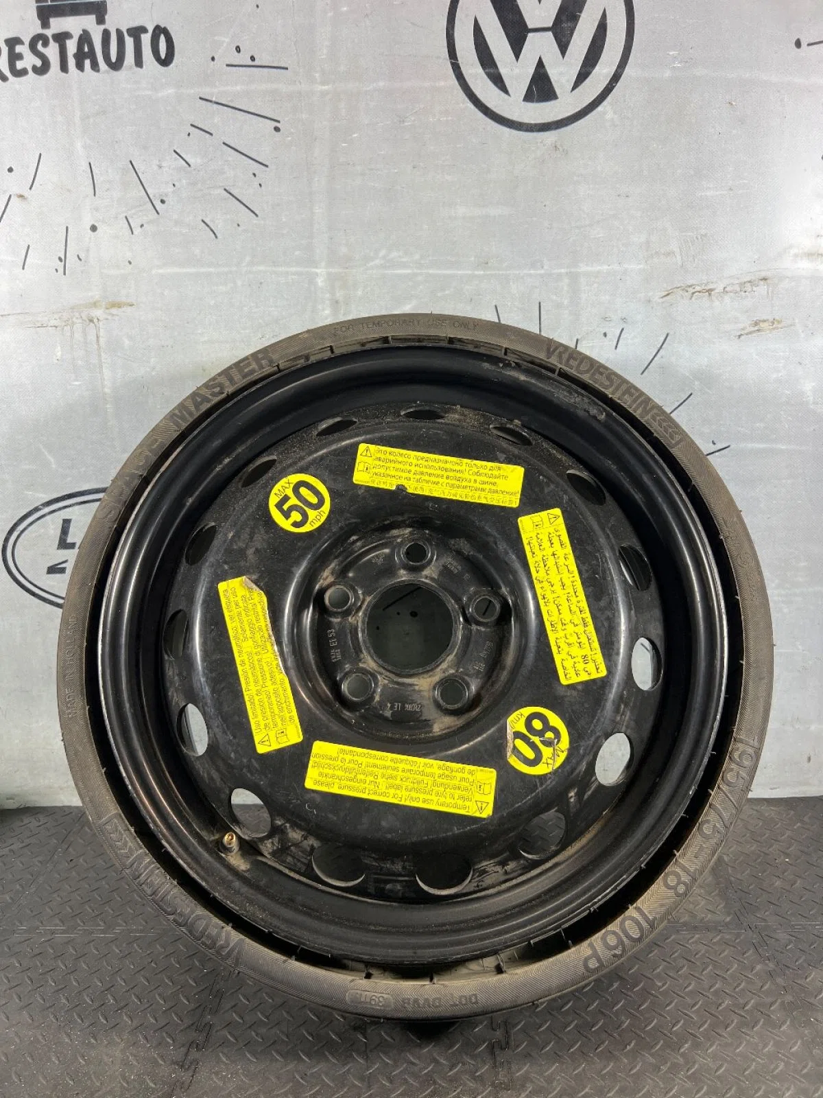 Колесо запасное audi/VAG R18, фото 1